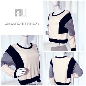 Amanda Uprichard Colorblock Crop Jumper